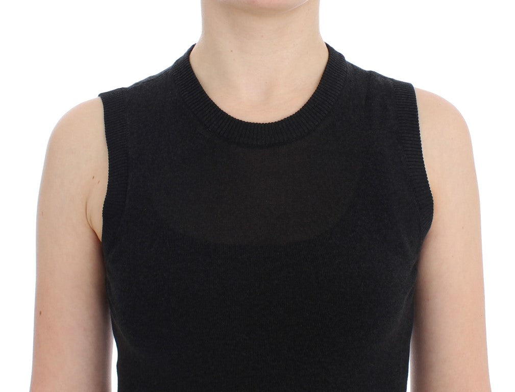Dolce &amp; Gabbana - Pull sans manches noir élégant