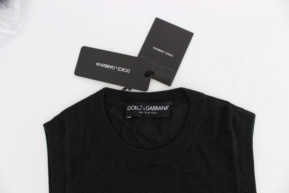 Dolce &amp; Gabbana - Pull sans manches noir élégant