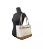 Michael Kors Reed Large Belted Tote Shoulder Bag Purse Vanilla