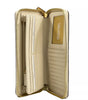 Michael Kors Jet Set Travel Center Stripe Signature Continental Wallet Vanilla Pale Gold