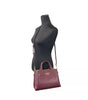 Michael Kors Reed Small Leather Belted Satchel Crossbody Bag Oxblood