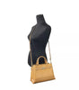 Michael Kors Reed Small Leather Belted Satchel Crossbody Bag Brown