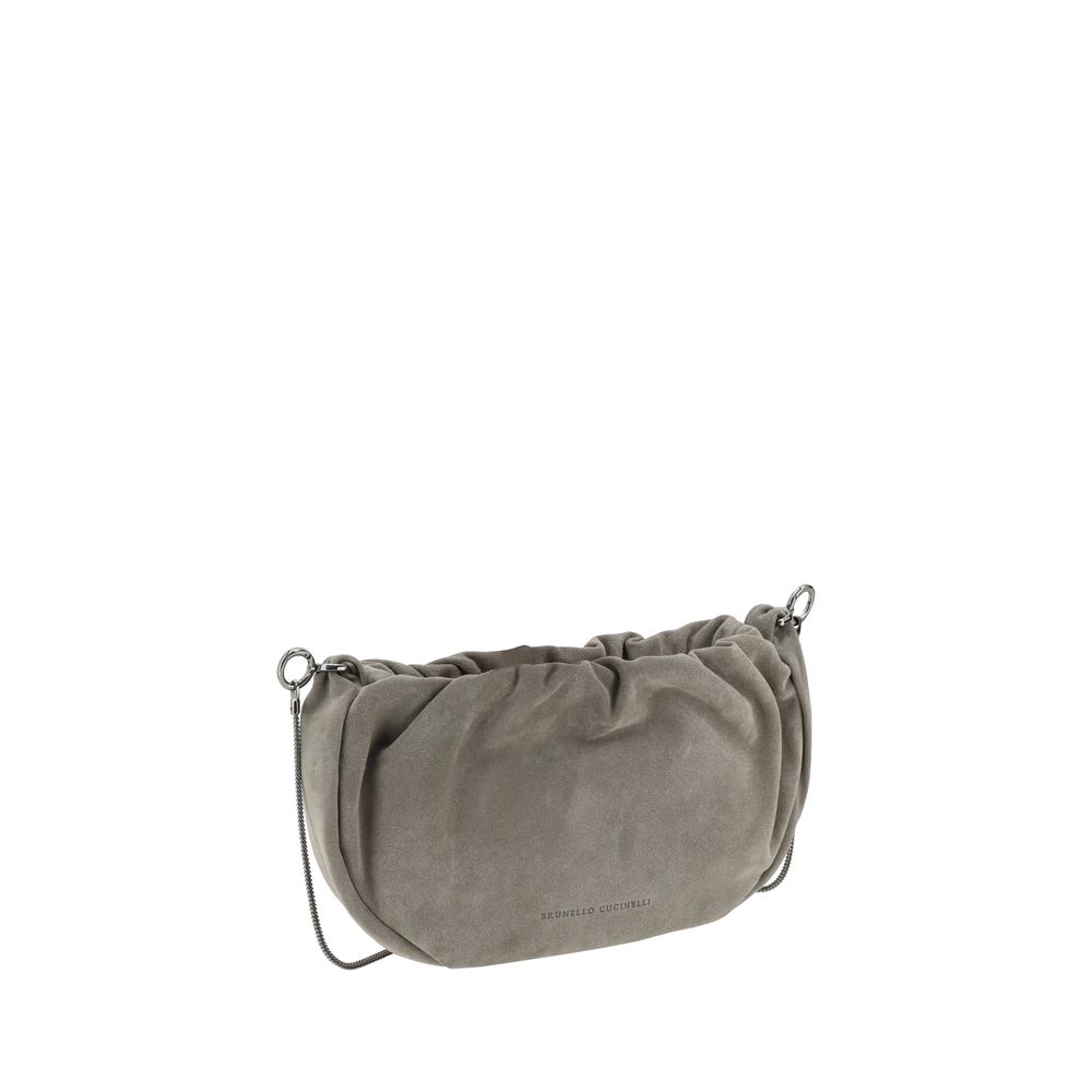 Sac à bandoulière en daim Brunello Cucinelli