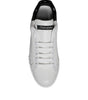 Dolce & Gabbana White Black Logo Portofino Sneaker Shoes