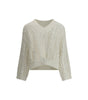 Brunello Cucinelli Pull en maille dentelle