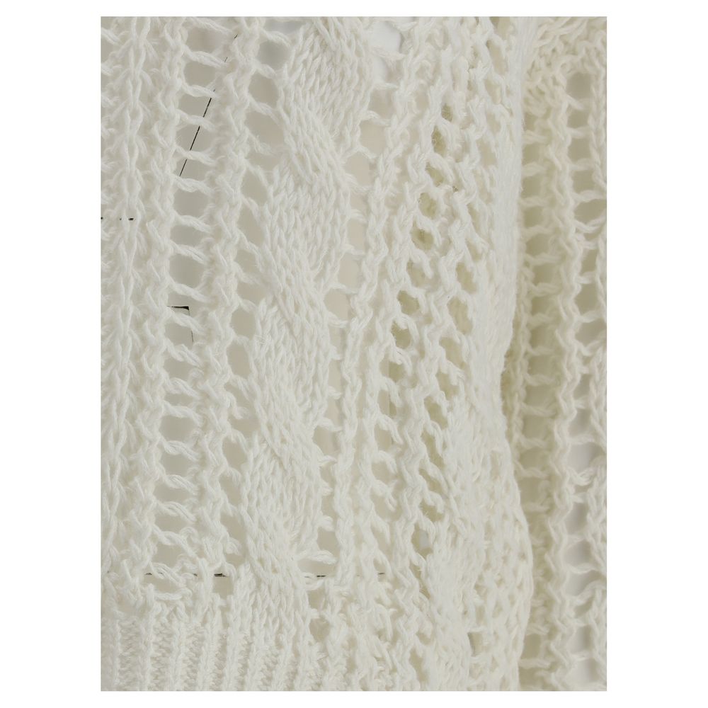 Brunello Cucinelli Pull en maille dentelle