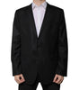 Dolce & Gabbana Black Stripe Wool Single Breasted Blazer