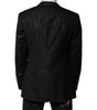 Dolce & Gabbana Black Stripe Wool Single Breasted Blazer