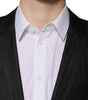 Dolce & Gabbana Black Stripe Wool Single Breasted Blazer