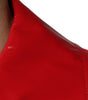 Dolce & Gabbana Red Polyester Button Down Collared Jacket