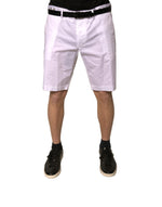 Pantalon chino blanc Dolce &amp; Gabbana en coton stretch décontracté