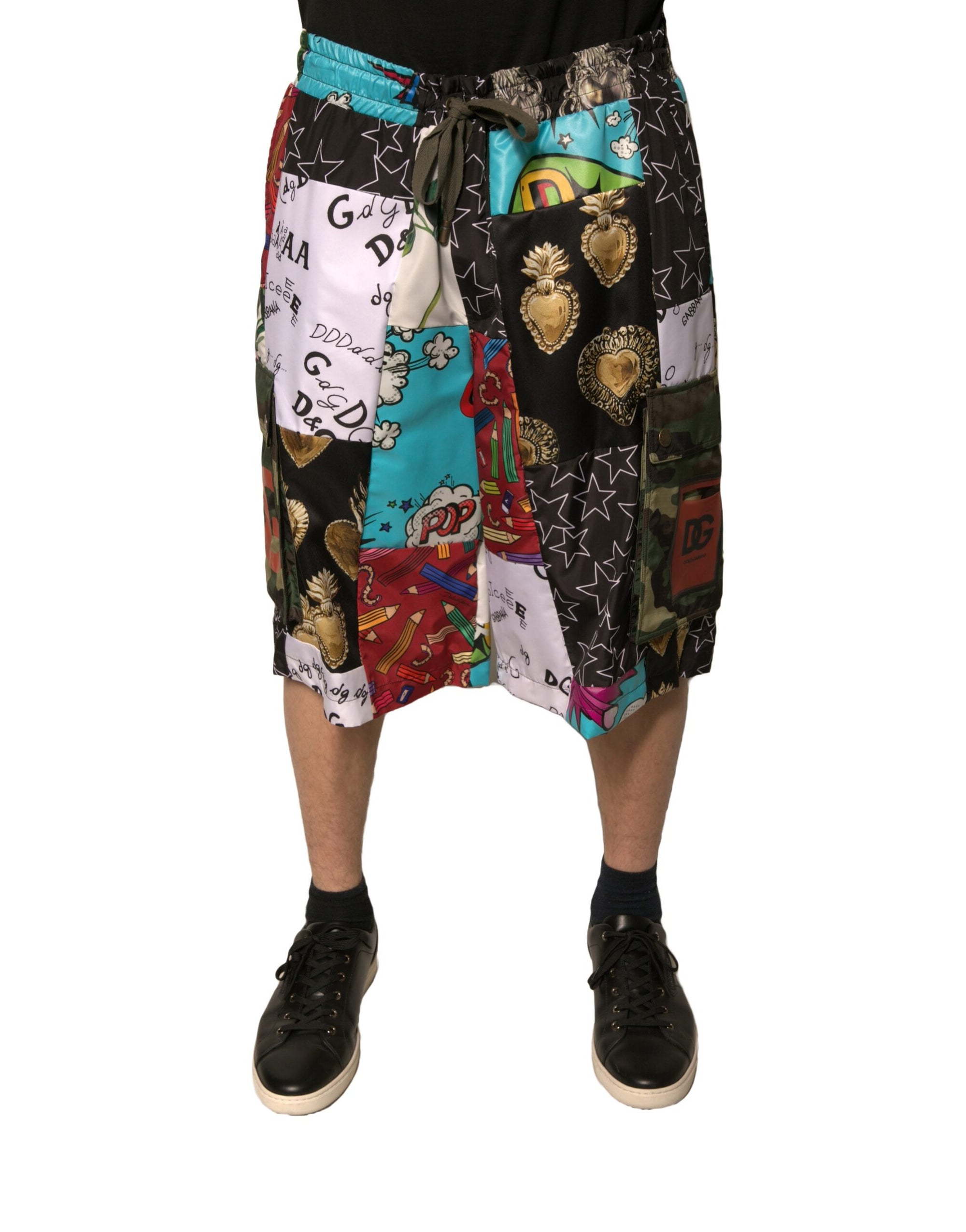 Bermuda cargo patchwork multicolore Dolce &amp; Gabbana
