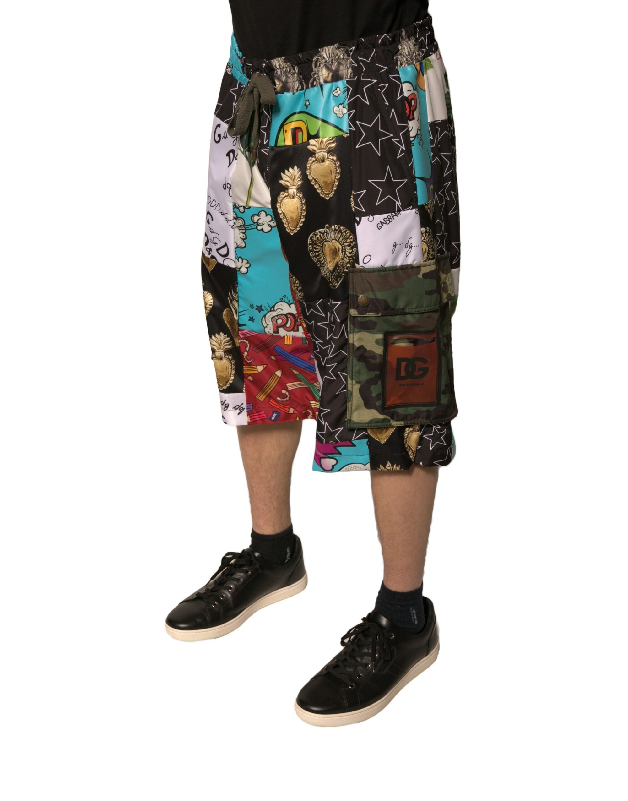 Bermuda cargo patchwork multicolore Dolce &amp; Gabbana