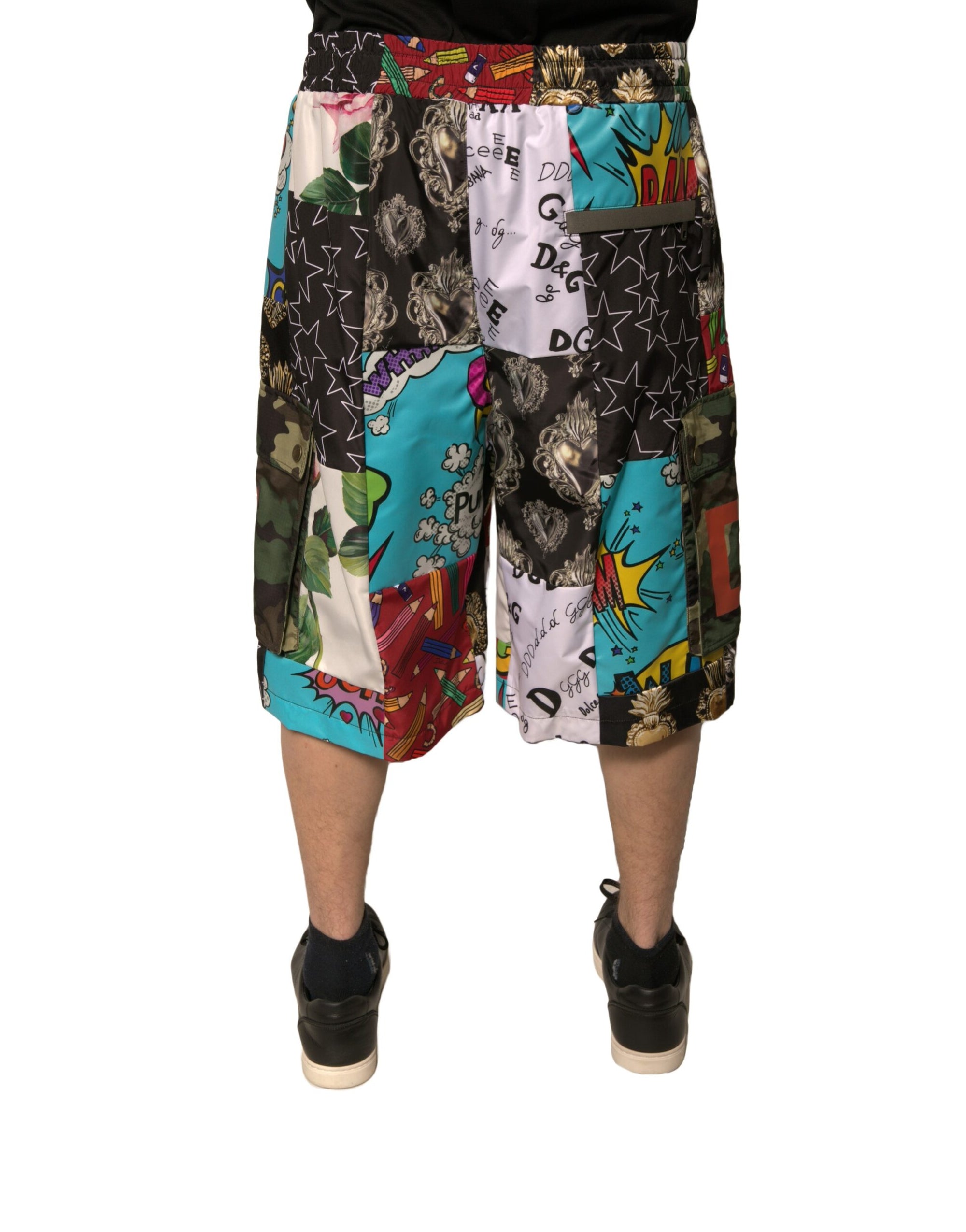 Bermuda cargo patchwork multicolore Dolce &amp; Gabbana