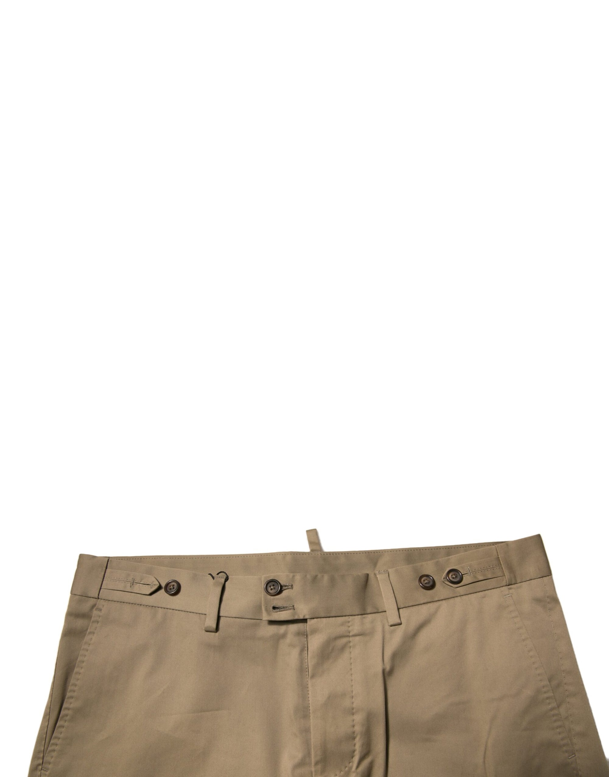 Short décontracté en coton stretch marron chino Dolce &amp; Gabbana