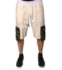 Dolce & Gabbana Beige Cotton Men Casual Cargo Bermuda Shorts
