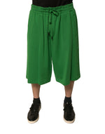 Bermuda vert en coton mélangé Dolce &amp; Gabbana pour homme