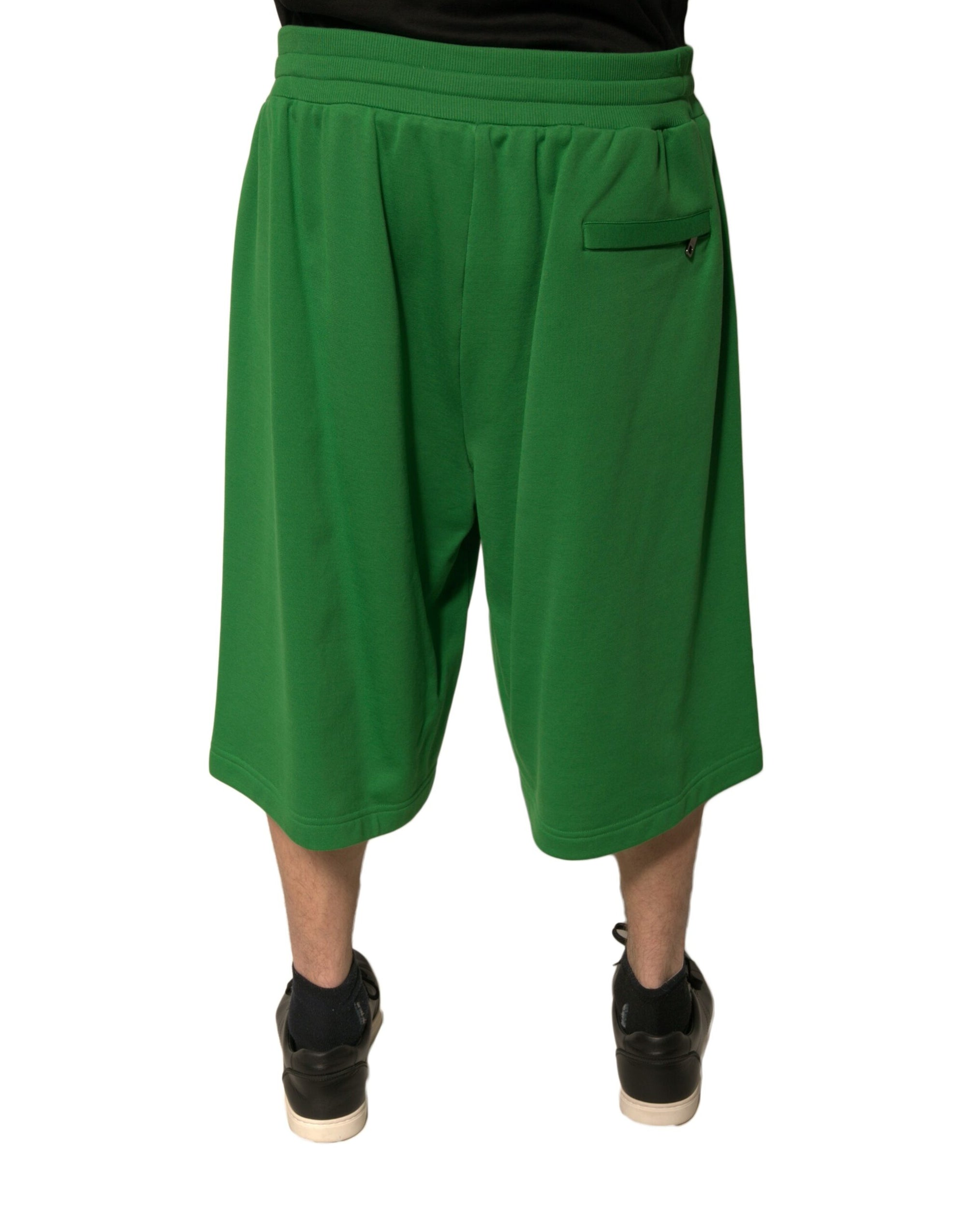 Bermuda vert en coton mélangé Dolce &amp; Gabbana pour homme
