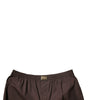 Dolce & Gabbana Brown Cotton Blend Men Mid Waist Shorts