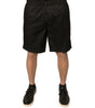 Dolce & Gabbana Black Polyester Jersey Mid Waist Shorts
