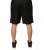 Dolce & Gabbana Black Polyester Jersey Mid Waist Shorts