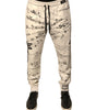 Dolce & Gabbana White Printed Cotton Jogger Sweatpants Pants
