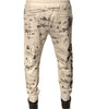 Dolce & Gabbana White Printed Cotton Jogger Sweatpants Pants