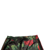 Dolce & Gabbana Black Floral Polyester Jogger Sweatpants Pants