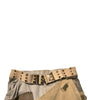 Dolce & Gabbana Multicolor Reconstructed Flight Cargo Pants