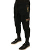Dolce & Gabbana Black Cotton Jogger Cargo Sweatpants Pants