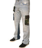 Dolce & Gabbana Light Blue Cotton Cargo Straight Denim Jeans