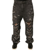 Dolce & Gabbana Gray Tattered Cotton Straight Men Denim Jeans