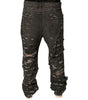 Dolce & Gabbana Gray Tattered Cotton Straight Men Denim Jeans