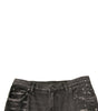 Dolce & Gabbana Gray Tattered Cotton Straight Men Denim Jeans