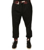 Dolce & Gabbana Black Camouflage Wool Jogger Sweatpants Pants