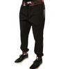 Dolce & Gabbana Black Camouflage Wool Jogger Sweatpants Pants