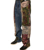 Dolce & Gabbana Blue Patchwork Cotton Straight Denim Jeans