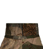 Dolce & Gabbana Multicolor Patchwork Camouflage Overall Pants