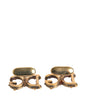 Dolce & Gabbana Gold Tone 925 Sterling Silver DG Logo Cufflink