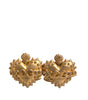 Dolce & Gabbana Gold 925 Sterling Silver DG Heart Cufflink