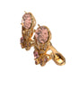 Dolce & Gabbana Gold Tone 925 Sterling Silver Crystal Cufflink