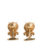 Dolce & Gabbana Gold Tone 925 Sterling Silver Crystal Cufflink