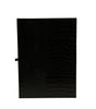 Dolce & Gabbana Elegant Black Leather Logo Plaque Holder Catalogue Case