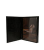 Dolce & Gabbana Elegant Black Leather Logo Plaque Holder Catalogue Case