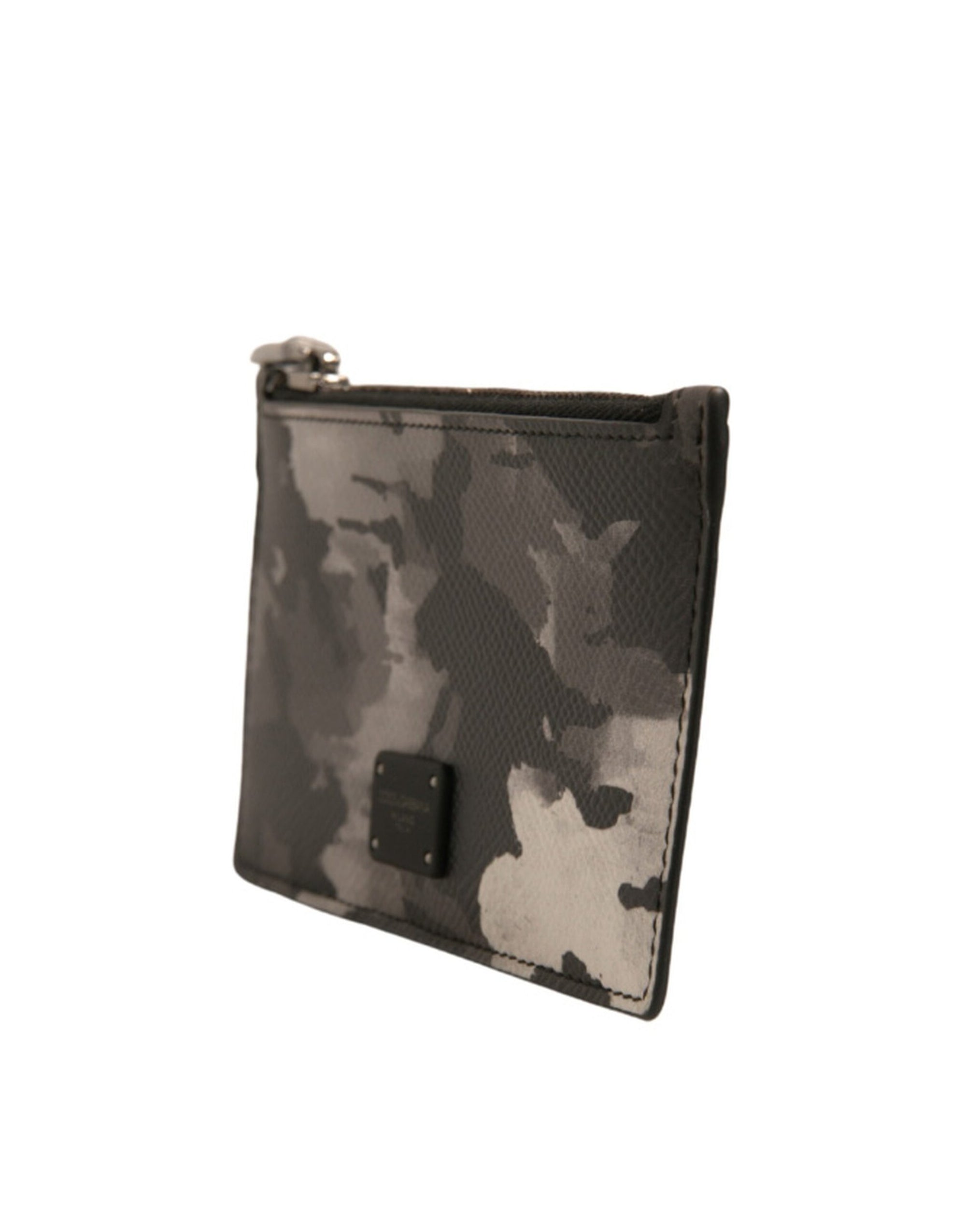 Portefeuille porte-monnaie Dolce &amp; Gabbana à plaque logo camouflage multicolore