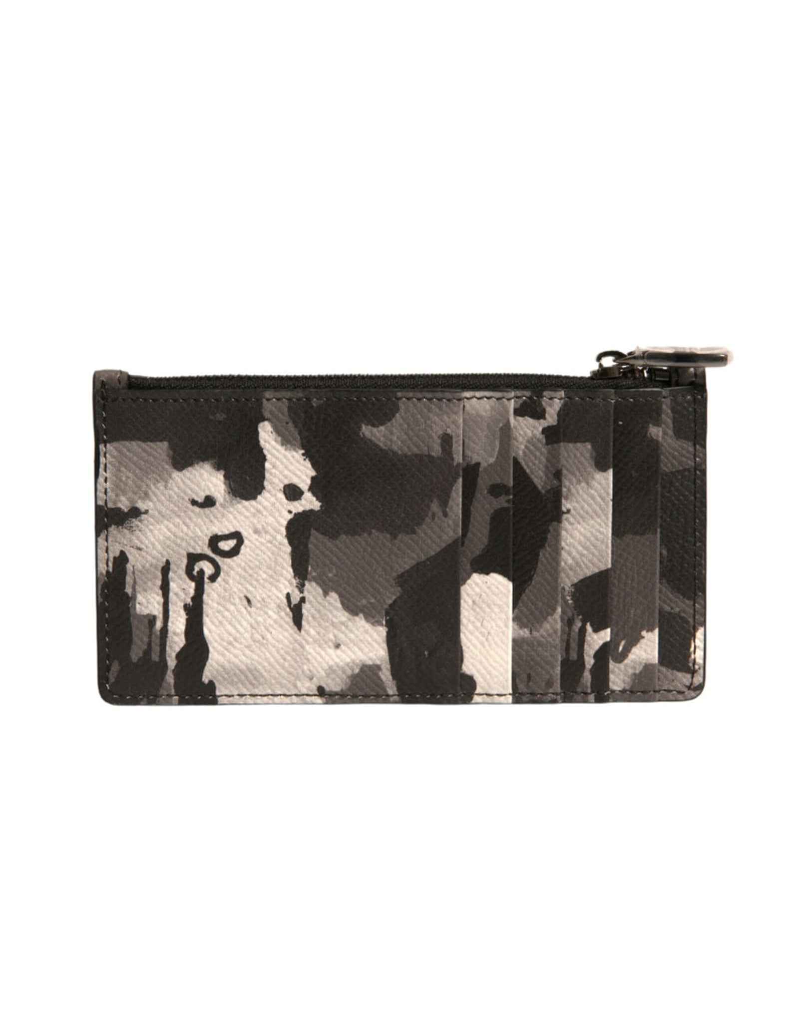 Portefeuille porte-monnaie Dolce &amp; Gabbana à plaque logo camouflage multicolore