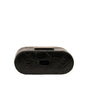 Étui pour Airpods Dolce & Gabbana en cuir noir avec logo en métal