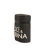 Étui pour Airpods Dolce & Gabbana en silicone noir et blanc avec logo en relief