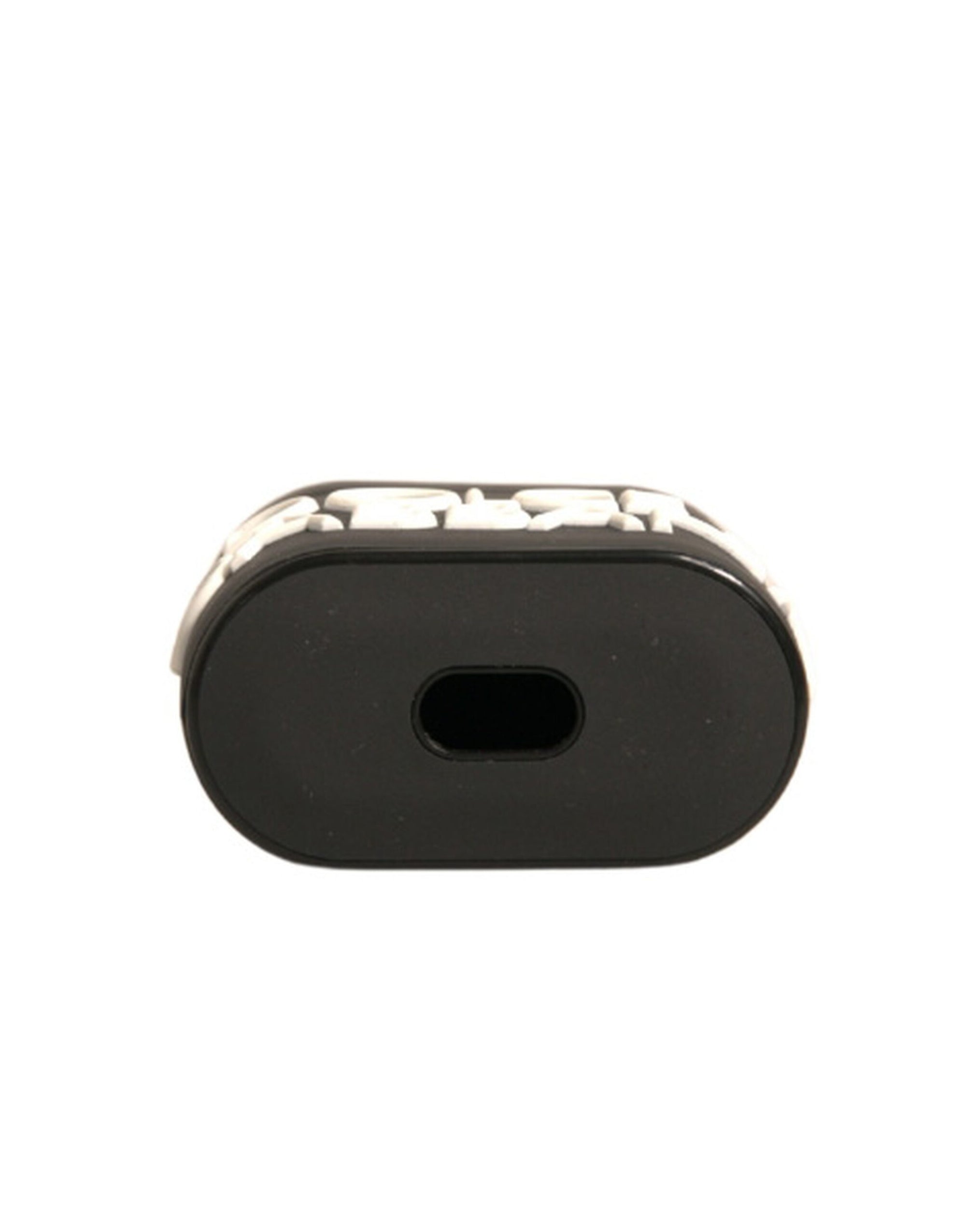 Étui pour Airpods Dolce & Gabbana en silicone noir et blanc avec logo en relief