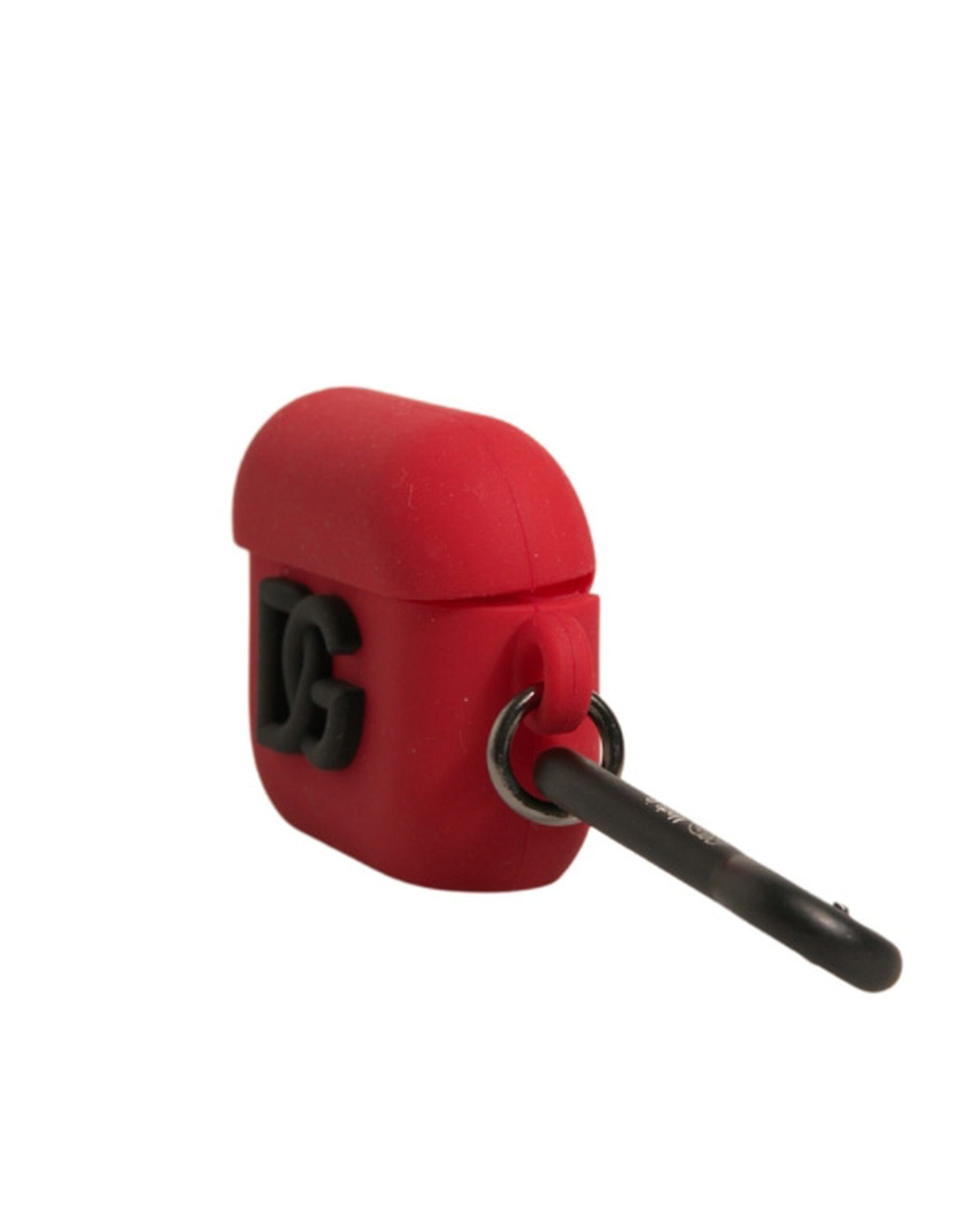 Étui pour Airpods Dolce & Gabbana en caoutchouc de silicone rouge avec logo en relief
